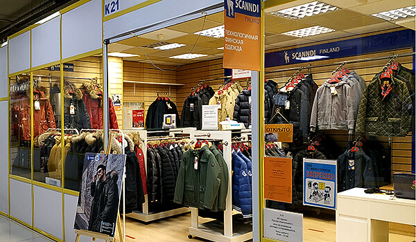 Открытие в Москве нового магазина финской одежды.