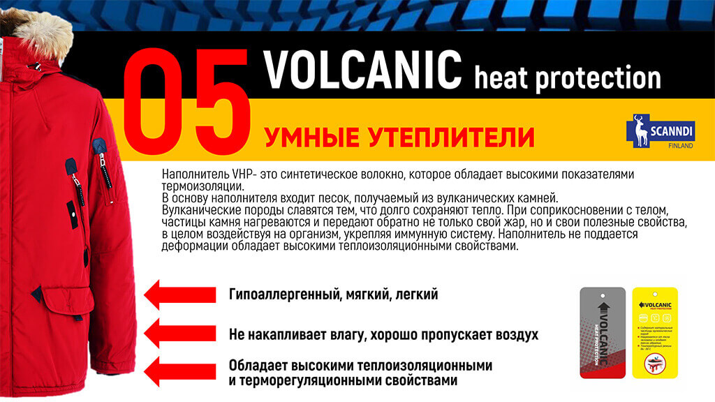 Умные утеплители Scanndi Finland - Volcanic heat protection